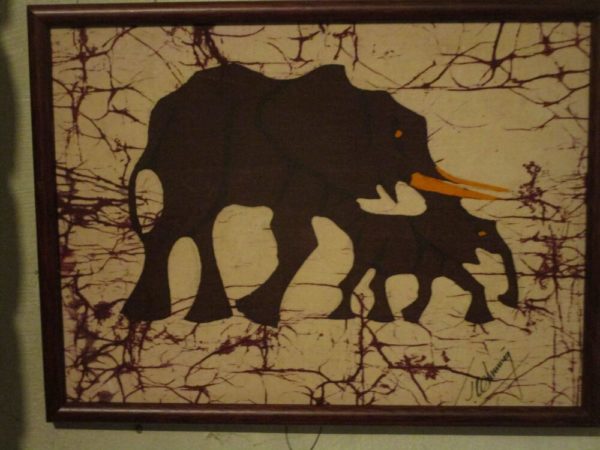 Elephant Folk Art Print