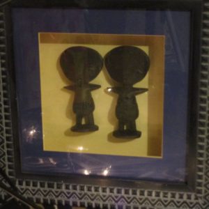 Framed Akuaba Figures