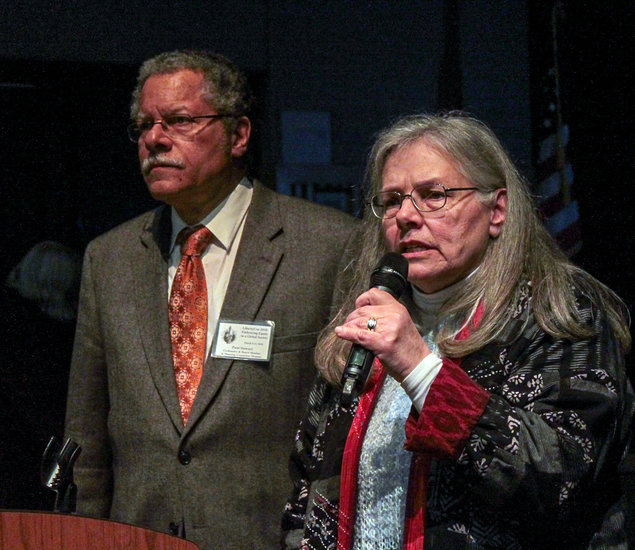 ML+Paul Speaking Photo